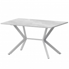 Стол нераздвижной Сириус Лавант/Белый муар 1200x800x750 Обеденные столы в пластике