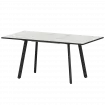 Стол раздвижной Альфа Альфа 1100+300 R20 Лофт/Черный муар 1100x700x750 Обеденные столы в пластике