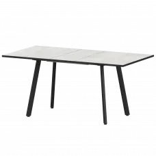 Стол раздвижной Альфа Альфа 1200+300 (Н-3780) Лофт/Черный муар 1200x800x750 Обеденные столы в пластике
