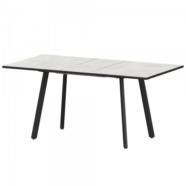 Стол раздвижной Альфа Альфа 1200+300 (Н-3780) Лофт/Черный муар 1200x800x750 Обеденные столы в пластике