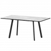 Стол раздвижной Альфа Альфа 1200+300 (Н-3780) Лавант/Черный муар 1200x800x750 Обеденные столы в пластике