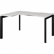 Стол эргономичный левый на металлокаркасе НТМП.П-040.ЛВ Сосна винтер/Антрацит 1400x1000x750 Аргентум-МП