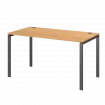 Стол на металлокаркасе АМ-003 Ольха/Антрацит 1400x730x760 Арго-М