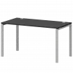 Стол на металлокаркасе СМС25-П-14К.73.Пр25 Графит/Белый 1400x730x750 Смарт
