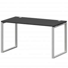 Стол на металлокаркасе СМС25-О-16К.73.Пр25 Графит/Белый 1600x730x750 Смарт