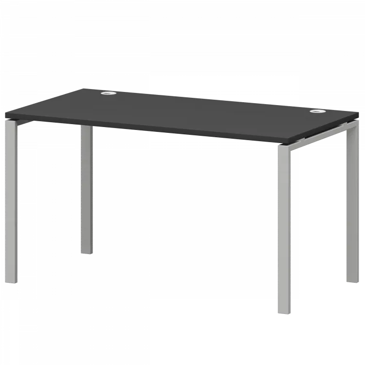 Стол на металлокаркасе СМС25-П-10К.73.Пр25 Графит/Белый 1000x730x750 Смарт