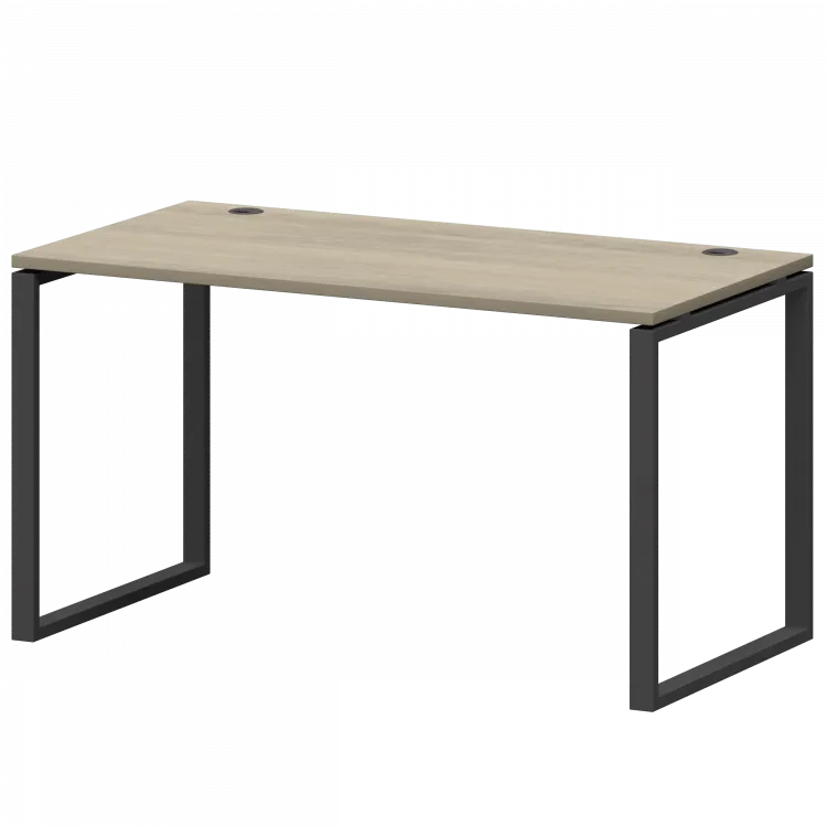 Стол на металлокаркасе СМС25-О-14К.73.Пр25 Кронберг/Антрацит 1400x730x750 Смарт