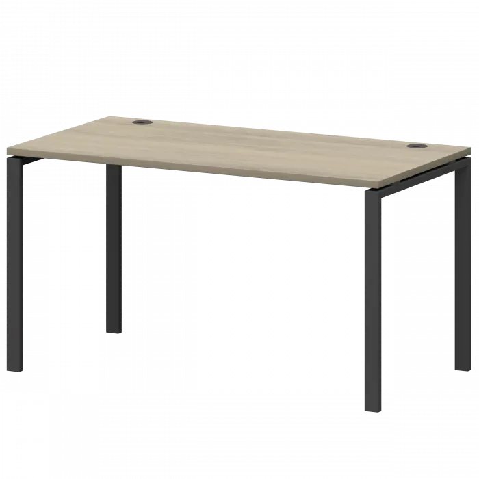 Стол на металлокаркасе СМС25-П-10К.73.Пр25 Кронберг/Антрацит 1000x730x750 Смарт