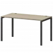 Стол на металлокаркасе СМС25-П-14К.73.Пр25 Кронберг/Антрацит 1400x730x750 Смарт