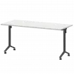 Стол мобильный складной МБ25-160.70 Белый/Антрацит 1600x700x750 Моби