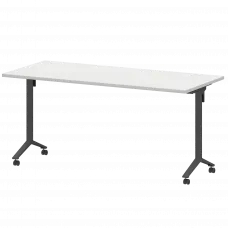 Стол мобильный складной МБ25-160.70 Белый/Антрацит 1600x700x750 Моби