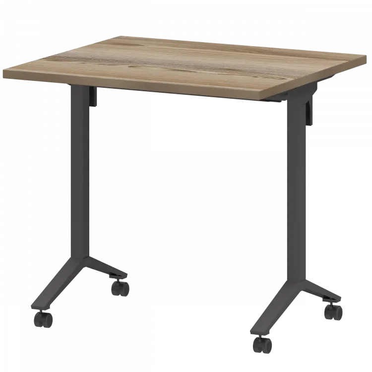 Стол мобильный складной МБ25-80.70 Дуб сафари/Антрацит 800x700x750 Моби