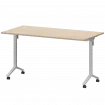 Стол мобильный складной МБ22-140.70 Бук/Белый 1400x700x750 Моби