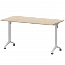 Стол мобильный складной МБ22-140.70 Бук/Белый 1400x700x750 Моби