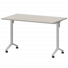 Стол мобильный складной МБ22-120.70 Ясень шимо/Белый 1200x700x750 Моби
