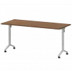 Стол мобильный складной МБ22-160.70 Орех/Белый 1600x700x750 Моби