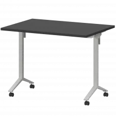 Стол мобильный складной МБ25-100.70 Графит/Белый 1000x700x750 Моби