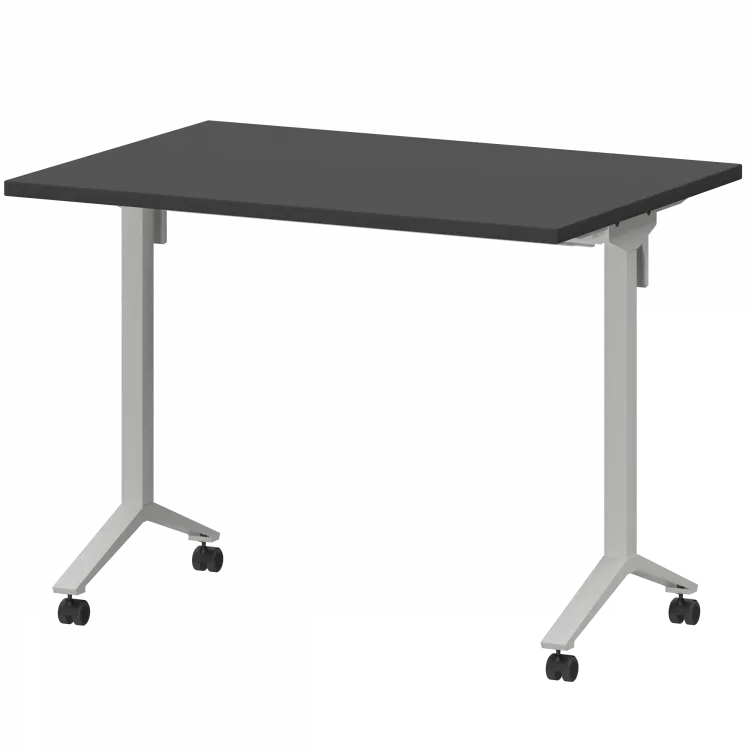 Стол мобильный складной МБ25-100.70 Графит/Белый 1000x700x750 Моби