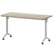 Стол мобильный складной радиусный МБ25-140.70Р Кронберг/Белый 1400x700x750 Моби