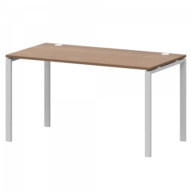 Стол на металлокаркасе АМ-003.60 Орех/Белый 1400x600x760 Арго-М