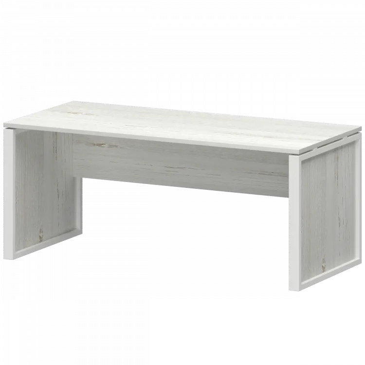 Стол руководителя сосна винтер/антрацит НТМ-180-КМК Сосна винтер/Белый 1800x800x750 Аргентум-М