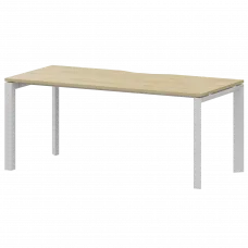 Стол на металлокаркасе НТМП.П-160 Баттл Рок/Белый 1600x730x750 Аргентум-МП