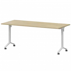 Стол мобильный складной МБ25-160.70 Баттл Рок/Белый 1600x700x750 Моби