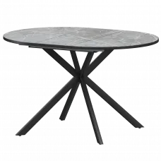 Стол раздвижной Грань Грань 900+300 (Н-3784) Фаерстоун/Черный муар 900x900x750 Обеденные столы в пластике