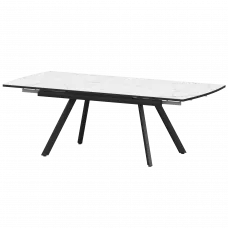 Стол раздвижной Фаворит Фаворит 1400+300 (Н-3791) Азул/Черный муар 1400x945x750 Обеденные столы в пластике