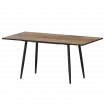 Стол раздвижной Бетта Бетта 1100+300 Дуб Самдал/Черный муар 1100x700x750 Обеденные столы в пластике