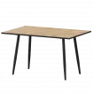 Стол нераздвижной Бетта Бетта 1200 Дуб Вотан/Черный муар 1200x800x750 Обеденные столы в пластике
