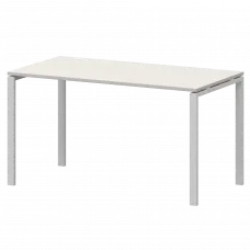 Стол на металлокаркасе АМ-002.60 Ясень шимо/Белый 1200x600x760 Арго-М