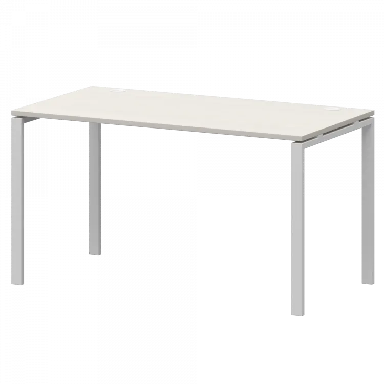 Стол на металлокаркасе АМ-002.60 Ясень шимо/Белый 1200x600x760 Арго-М