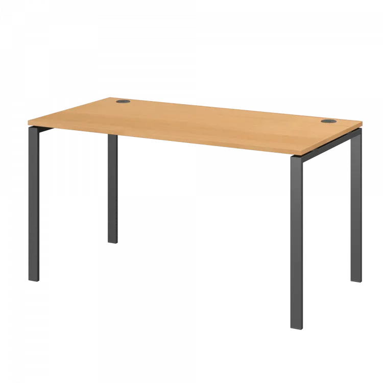 Стол на металлокаркасе АМ-003.60 Ольха/Антрацит 1400x600x760 Арго-М