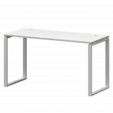 Стол на металлокаркасе СМС25-О-12К.60.Пр25 Белый/Белый 1200x600x750 Смарт