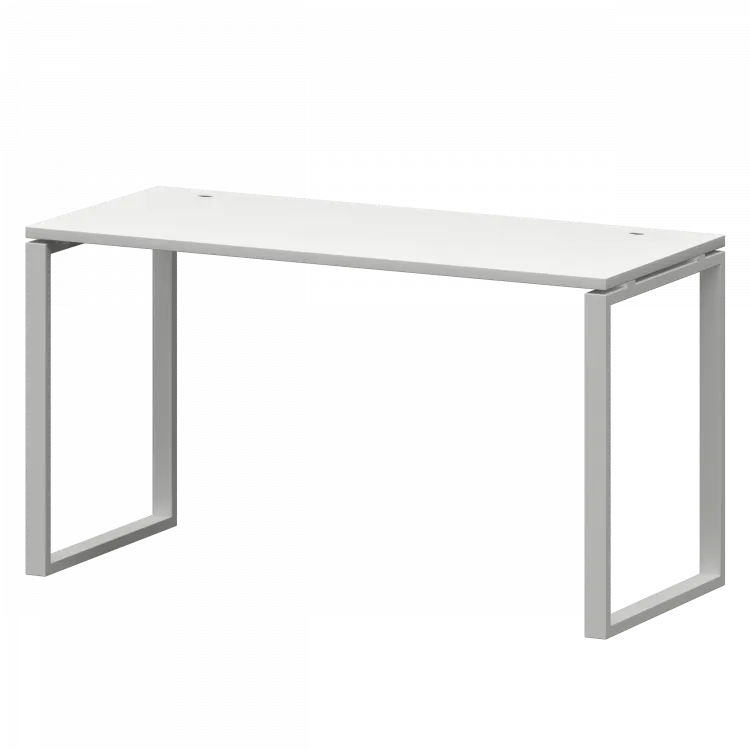 Стол на металлокаркасе СМС25-О-12К.60.Пр25 Белый/Белый 1200x600x750 Смарт