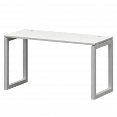 Стол на металлокаркасе СМС25-О-12К.60.Пр50 Белый/Белый 1200x600x750 Смарт