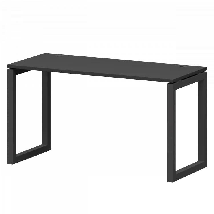 Стол на металлокаркасе СМС25-О-18К.60.Пр50 Графит/Антрацит 1800x600x750 Смарт