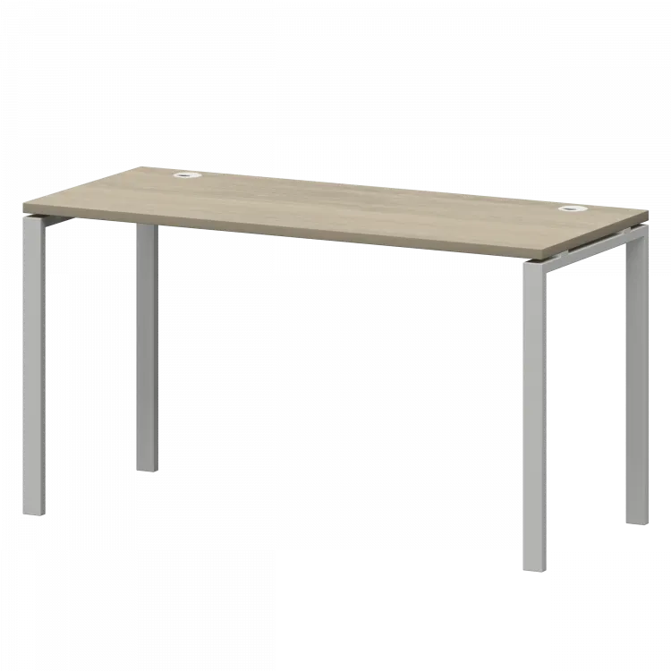 Стол на металлокаркасе СМС25-П-18К.60.Пр25 Кронберг/Белый 1800x600x750 Смарт