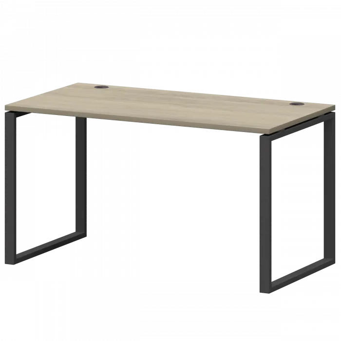 Стол на металлокаркасе СМС25-О-12К.73.Пр25 Кронберг/Антрацит 1200x730x750 Смарт