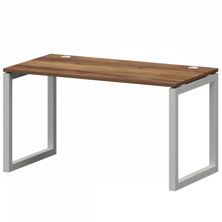 Стол на металлокаркасе СМС25-О-10К.73.Пр50 Таксония/Белый 1000x730x750 Смарт