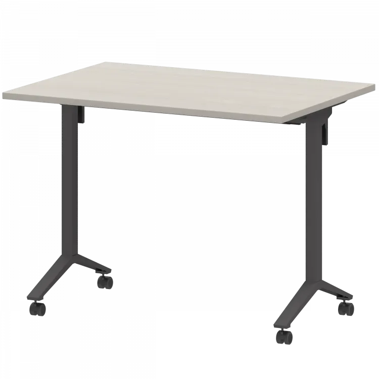 Стол мобильный складной МБ22-100.70 Ясень шимо/Антрацит 1000x700x750 Моби
