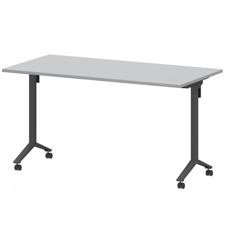 Стол мобильный складной МБ22-140.70 Серый/Антрацит 1400x700x750 Моби