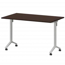 Стол мобильный складной МБ22-120.70 Дуб венге/Белый 1200x700x750 Моби
