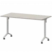 Стол мобильный складной МБ22-140.70 Ясень шимо/Белый 1400x700x750 Моби