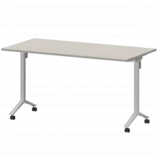 Стол мобильный складной МБ22-140.70 Ясень шимо/Белый 1400x700x750 Моби