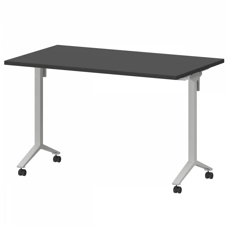 Стол мобильный складной МБ25-120.70 Графит/Белый 1200x700x750 Моби