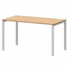 Стол на металлокаркасе АМ-002.60 Ольха/Белый 1200x600x760 Арго-М