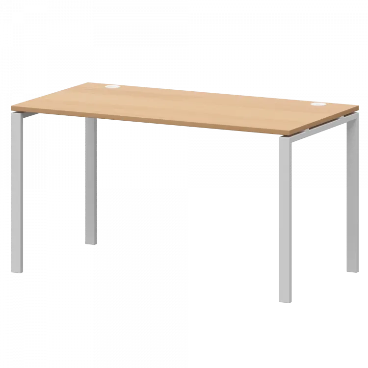 Стол на металлокаркасе АМ-002.60 Ольха/Белый 1200x600x760 Арго-М