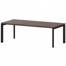 Стол руководителя на металлокаркасе КТМ-20.38 Дуб апрель/Черный 2000x900x750 Акцент